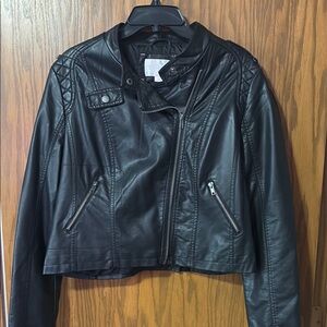 Grunge Black Leather Jacket